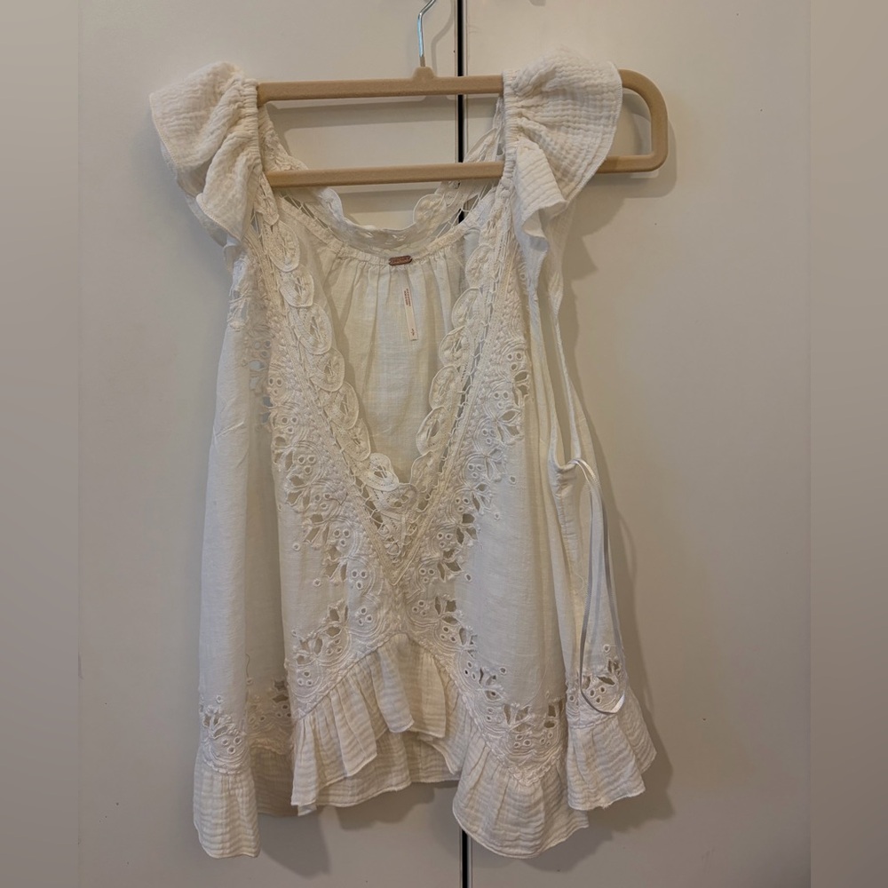 Free People White Blouse